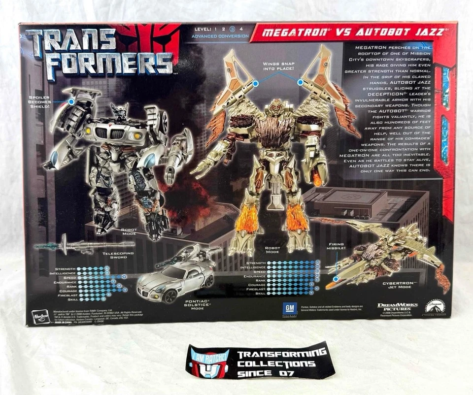 Transformers 2007 Movie Target Battle Over Mission City Megatron Jazz MISB - Image 2 of 2