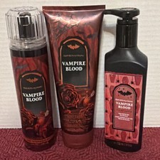 Bath  Body Works Vampire Blood Set - Hand Soap, Body Cream, Fragrance Mist, New