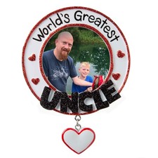 World's Greatest Uncle Personalized Christmas Tree Ornament