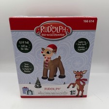 Gemmy Rudolph The Red Nosed Reindeer 3.5 Ft Inflatable Airblown Christmas Decor