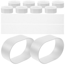 1 Set of Oval Shape Cheese Molds Oval Cake Mold Cake Baking Ring Aluminium