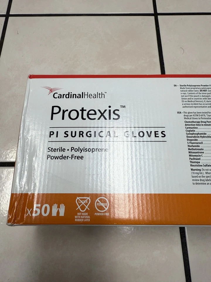 Guantes quirúrgicos Protexis PI poliisopreno sin polvo talla: 7 2D72PT75X ancho:50 NUEVO Foto 2 de 4