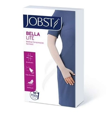JOBST Bella Lite Silicone Dot Band at Upper Arm Combined Arm Sleeve/Gauntlet Med