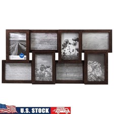 8 Opening Collage Picture Frame Holds 4x6 Photos Wall Hanging Decor Frame New