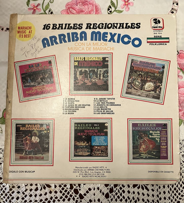 16 Bailes Regionale Arriba Mexico Con  La  Mejor Musica De Mariachi Vinyl Record