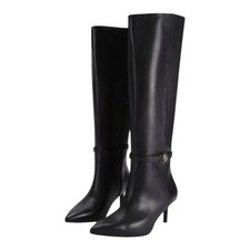 NWT KURT GEIGER London Black Kensington Flexi Leather Boots Sz