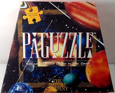 PaGuzzle Solar System Glow In The Dark 208 pc 15'' X 18'' The Nature Puzzle