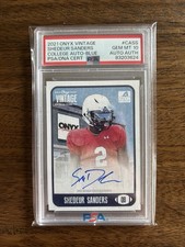 2021 Onyx Vintage Shedeur Sanders Auto RC, PSA 10!! Rare Gem Mint!! Go Browns!🔥