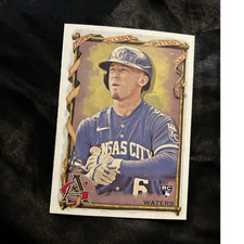 Topps 2023 Rookie Drew Waters #46 Kansas City Royals Trading Card. rookie card picture