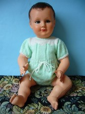 Poupée ancienne: Bel "Invincible" de Petitcollin 55 cm avec étiquette d'origine.