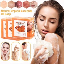 3/2X Tumeric Ginger Soap Dark Spots Skin Acne Scars Body Brighter Whitening Soap