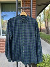 Pendleton 100% Virgin Wool Made In USA MacLeod Tartan Shirt XL 1964-80s Vintage