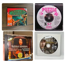 Forbidden Forest PC CD-ROM Puzzle Variety Nightmare Adventures Sherlock Holmes
