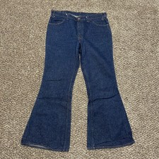Vintage Levi's 684 Jeans Size 38x32 Denim Flared Bell Bottoms Orange Tab 70s 4