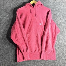 Champion Reverse Weave Hoodie Men  s L Red Made in USA 90s Vintage Sweatshirt