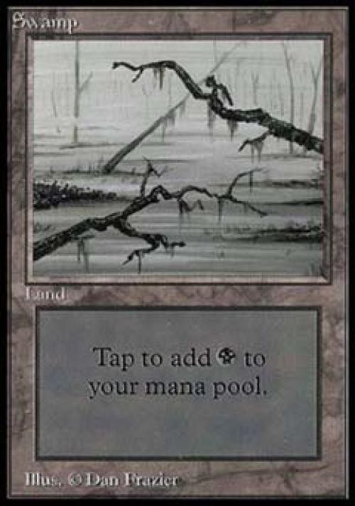 Swamp C - Heavy Play MTG Beta