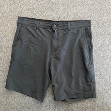 Hurley Shorts Men's Size 38 Black Trek Hybrid Water Repellent 4-Way Stretch