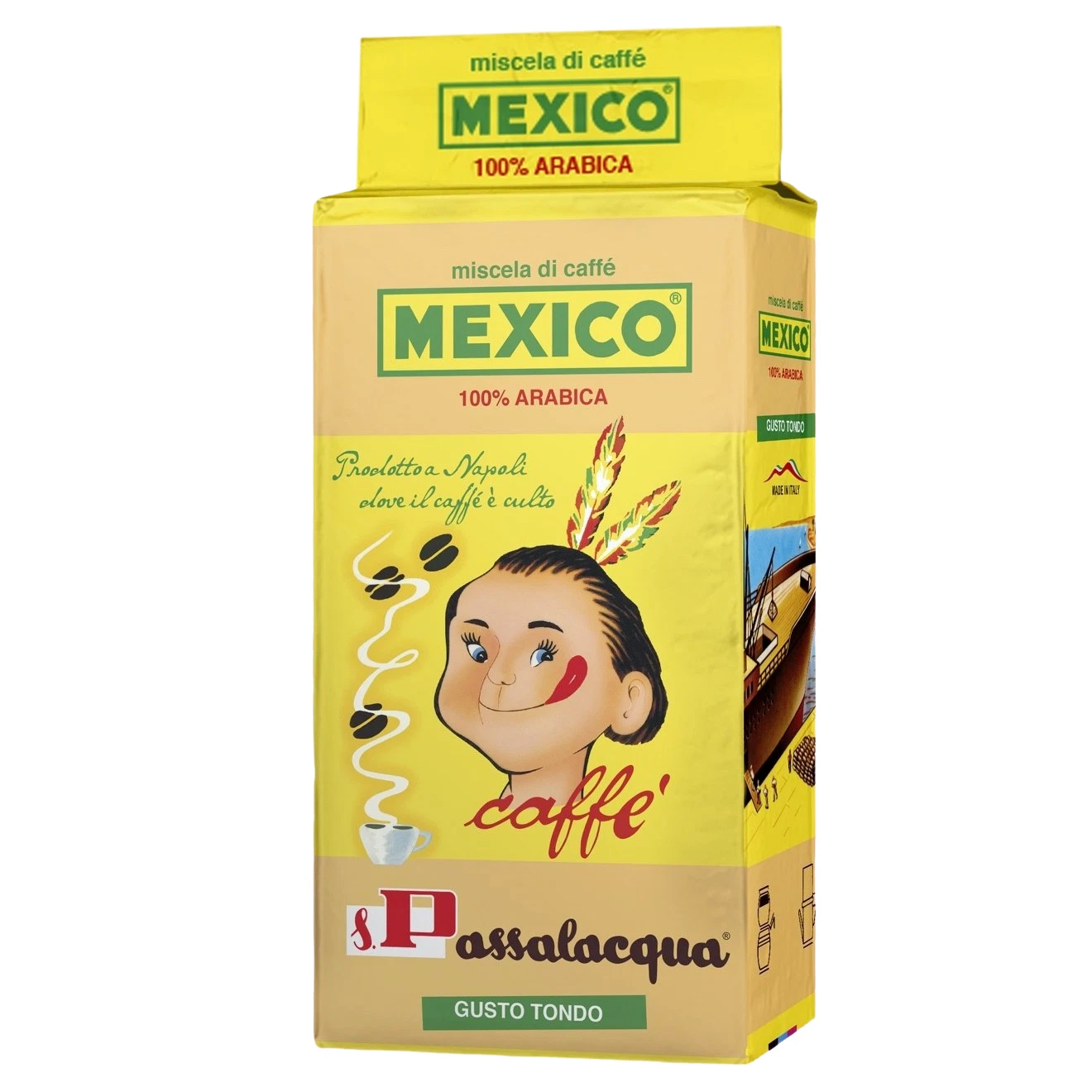 PASSALACQUA MEXICO Caffe' Macinato 250 grammi Caffè Napoletano Napoli Gustoso