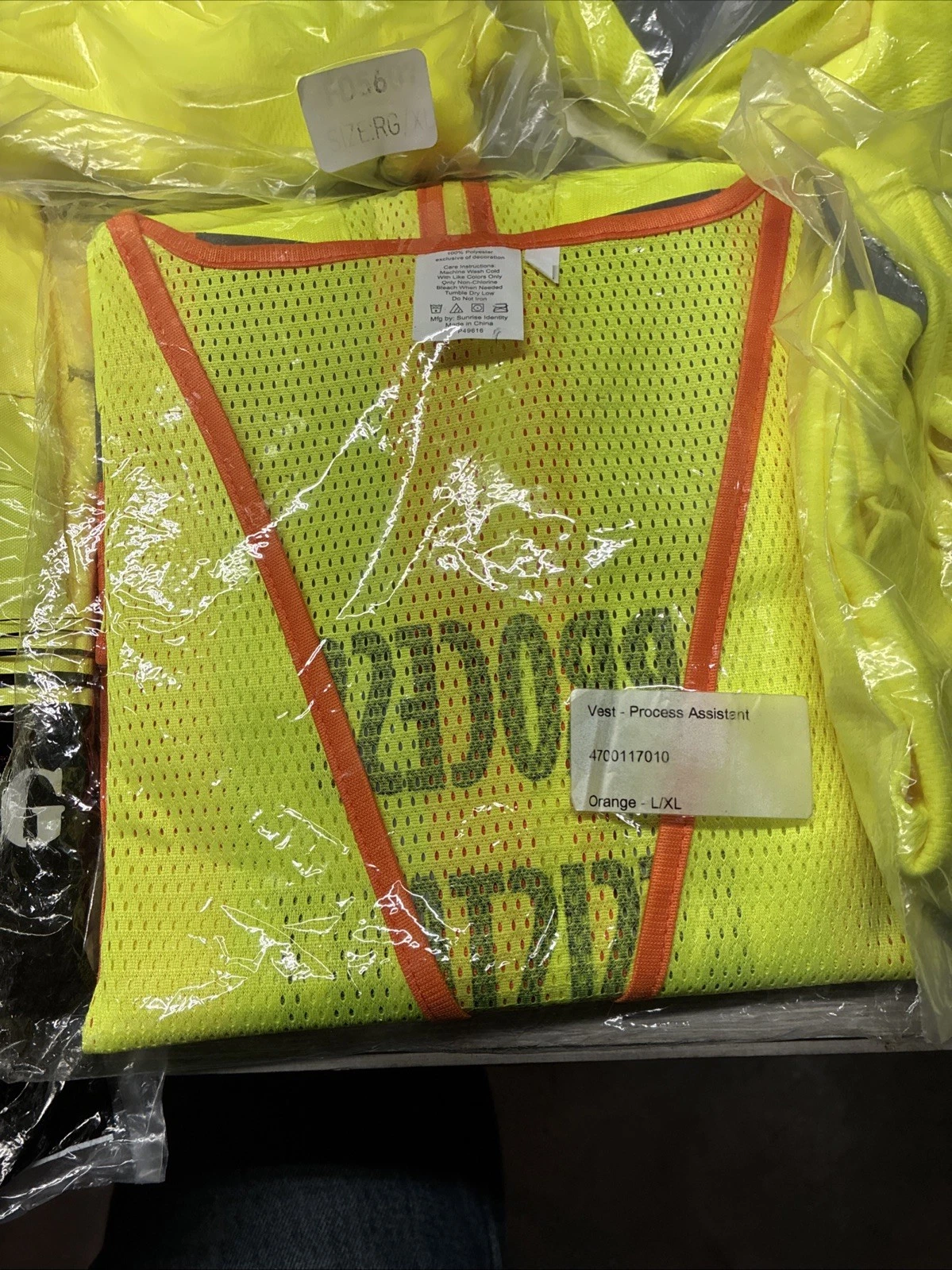 New Majestic High-Visibility Yellow Safety Overalls Sz XL Reflective + Vest + 4 image 3