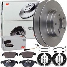 NK BREMSSCHEIBEN + BELÄGE + HANDBREMSE HINTEN passend für MERCEDES C-KLASSE W204
