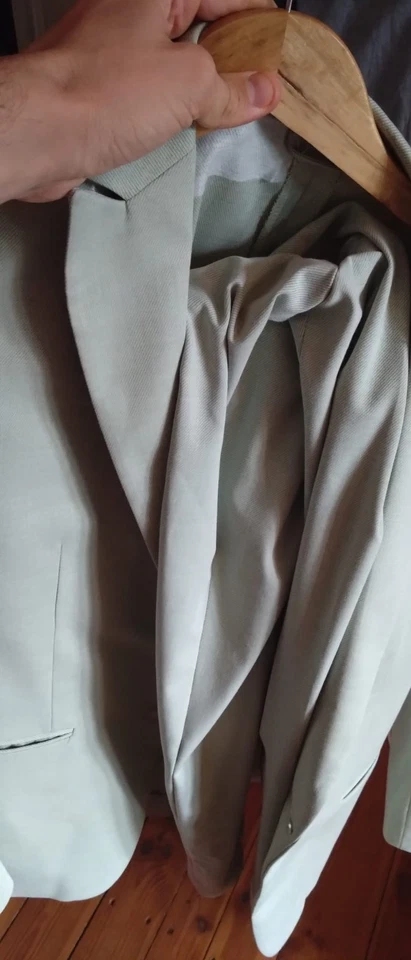 C&A Anzug Hellgrün, Größe 50, slim fit - Bild 3 von 4