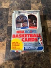 1989 NBA HOOPS BASKETBALL WAX BOX SHOWS WEAR, PACKS LOOK OK MICHAEL JORDAN POSS.