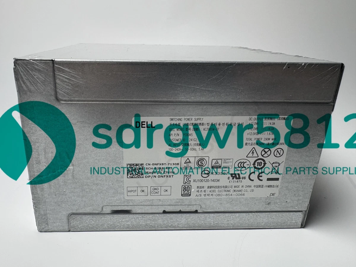 1PC NEW DELL AC290EM-01 290W 8pin power supply #W2466H WX