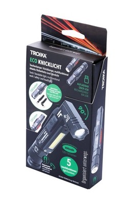 TROIKA Eco Pro Taschenlampe Multifunktionale Biegbare Leuchte LED Sicherheit Taschenlampe USB