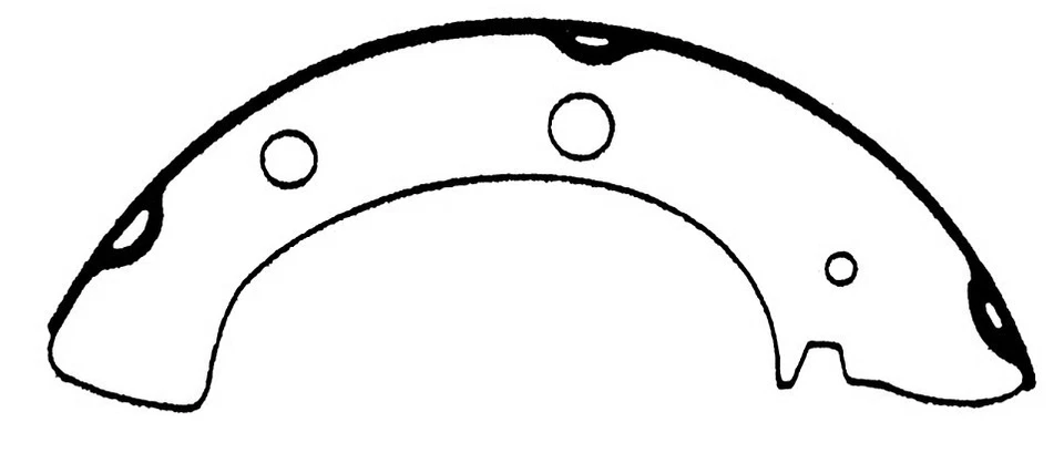 Zapata de freno de tambor para Subaru Standard GL DL 1972-1989 PIEZAS CENTRADAS Foto 4 de 4