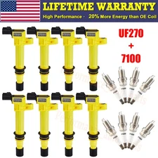 Energy Ignition Coil & Iridium Spark Plug For Dodge RAM 1500 ForJeep Grand UF270