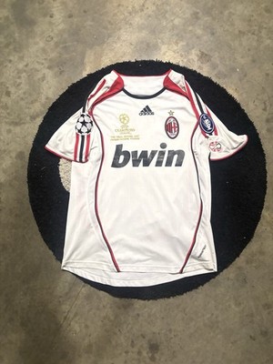 adidas AC Milan Kaka #22 Champions League Final 2007/08 Soccer Jersey White M