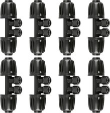 8 PCS 1/2" to 1/4" Drip Irrigation Tee Fittings,4 Way Barbed Tee 1/2 Inch to 1/4