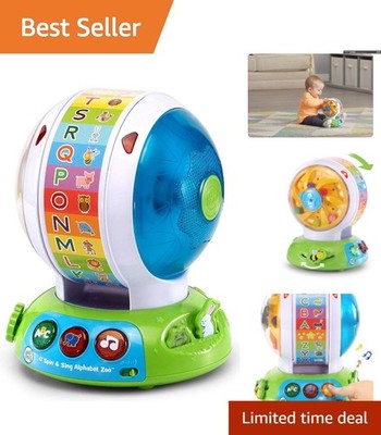 Learn Letters & Animals: Spin and Sing Interactive Toy for Ages 6 to 36