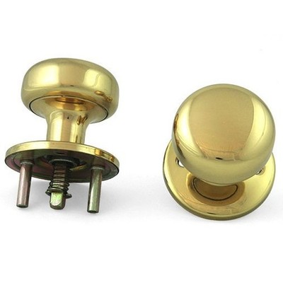 Marks 22AC Ornamental Iron Gate Door Mortise Int/Ext Solid Brass Knob/Rose Kit
