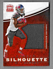 O.J. HOWARD 2017 CROWN ROYAL SILHOUETTE ROOKIE PLAYER WORN JUMBO RELIC CARD #37