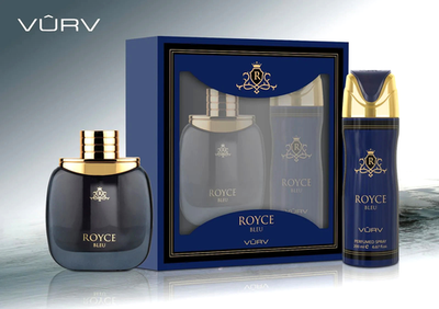 #ad #ad VURV NEW ROYCE BLEU Gift Set EDP 100 ML 3.4 0Z amp; Body Spray 200 ML 🔥 $42.99