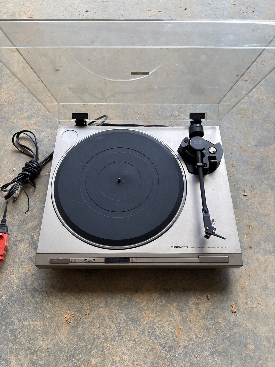 VINTAGE PIONNER PL-4 AUTO RETURN DIRECT DRIVE TURNTABLE RECORD