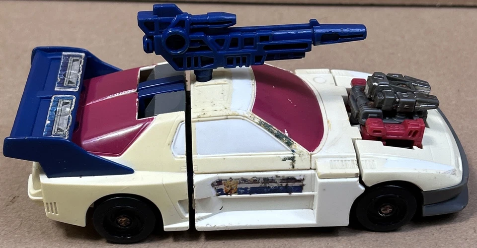 GETAWAY G1 1988 TRANSFORMERS TF POWERMASTERS Car 100% COMPLETE ACTION FIGURE Rev - Image 3 of 4