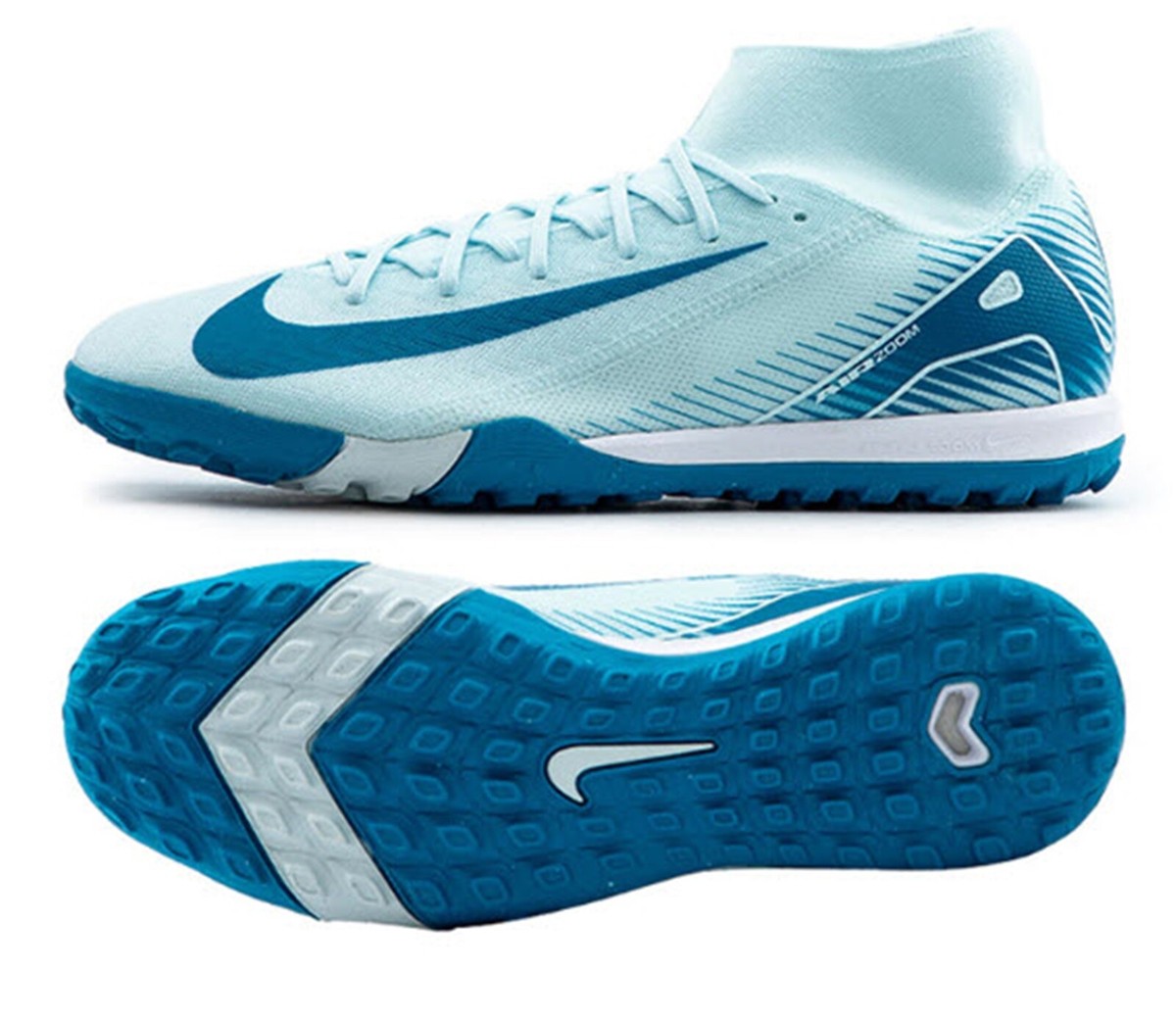 Nike サッカーシューズ アクアブルー Nike Men Mecurial Super-fly 10 TF Aca Cleat Soccer Blue Futsal