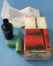 NOS- Motorcraft/Ford EV-82-D PCV Valve Kit. 1972-1986 Ford/Mercury 2.0L, 2.3L.