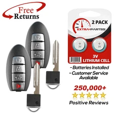 2 Remote Keyless Entry Fob Replacement Blade For Nissan 4b RS (7812D-S180204)