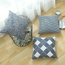 Überwurf Kissenbezug Japanischer Stil Baumwolle Leinen Sofabett Wohndeko