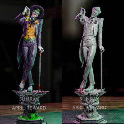 The Joker DC 3D Printing Unpainted Figure Model GK Blank Kit New