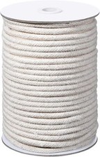 1/4" Cotton Piping Cord 6 mm Natural Cording for Sewing Piping for Pillows an...