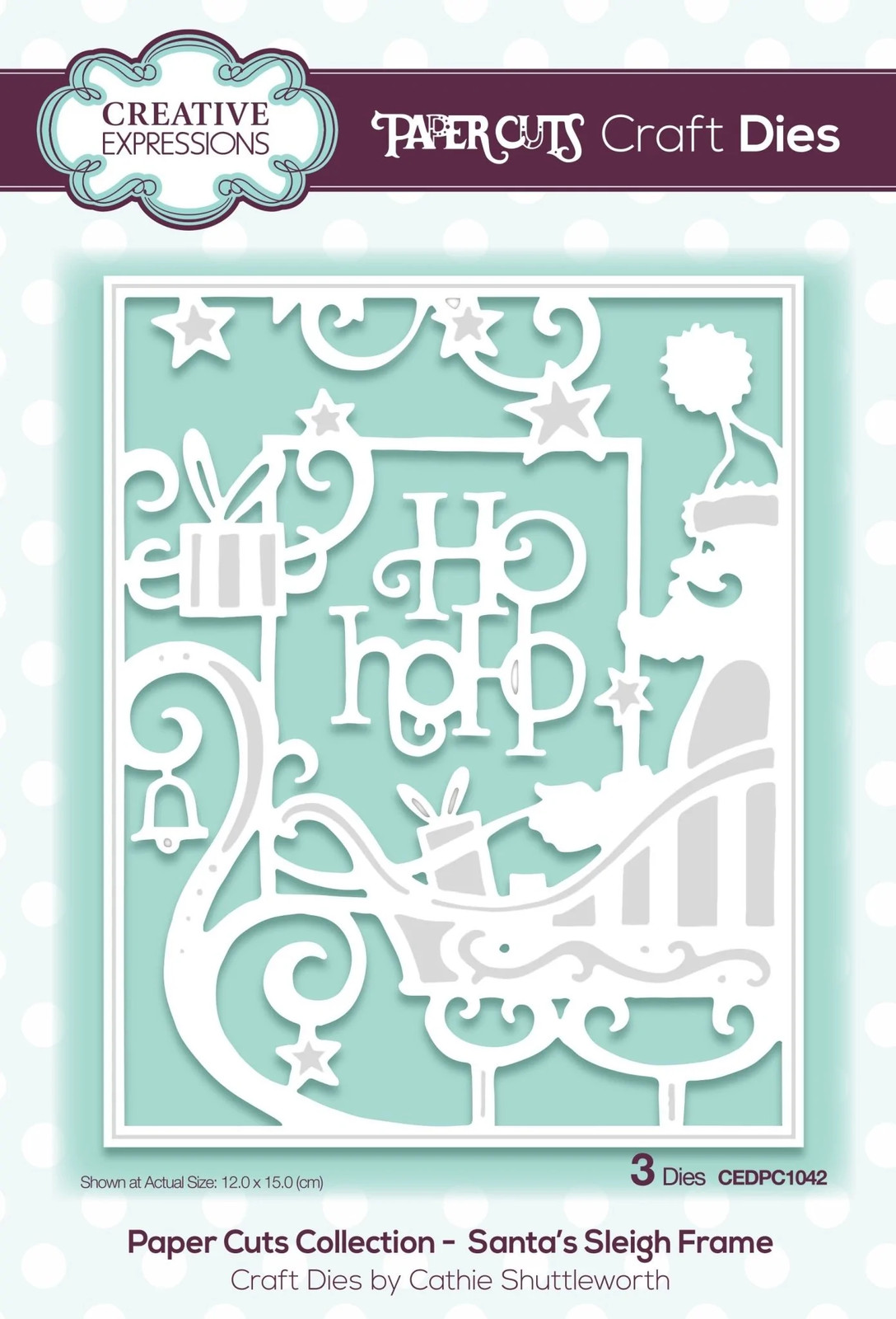 Creative Expressions Paper Cuts Santa’s Sleigh Frame Craft Die