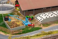 Faller 130678 Spur H0 - Fahrsilo Und Misthaufen Mit Kran Neu Und Ovp