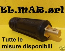 Spina Volante x Cavo Saldatrice Professionale Connettore Maschio per Saldare