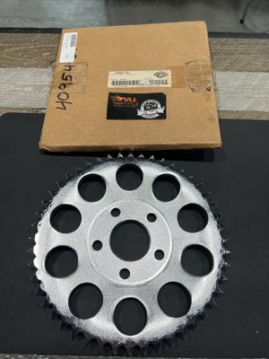 Harley Big Twin/XL 48 Tooth Chrome Rear Sprocket,OEM#41470-73. for 
