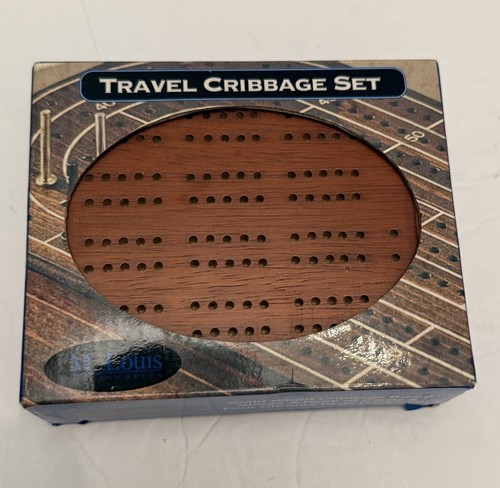 HEIBTENY Reise-Cribbage-Spiel – Kompaktes Brett Mit 2 Spuren & Zubehör
