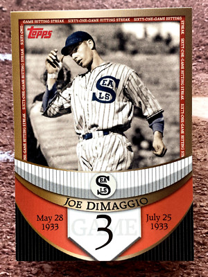 Joe DiMaggio 2007 Topps The Streak Before the Streak #JDSF3 San Francisco Seals
